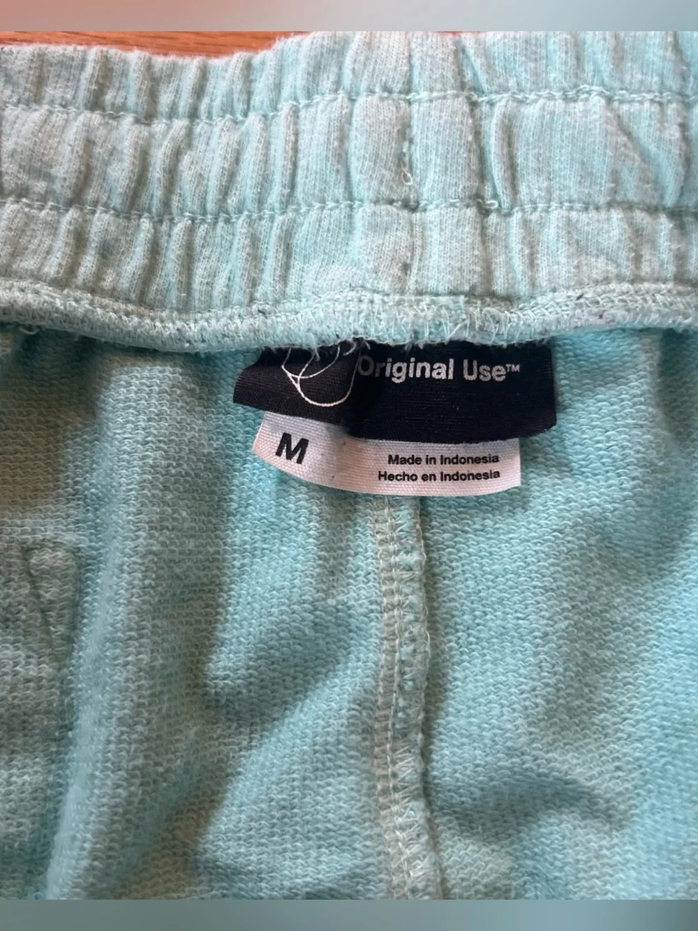 Original Use Mint Terry Athletic Drawstring Shorts